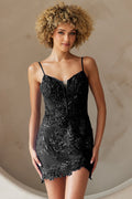Stylish Beaded Embellished Short Cocktail Party Dress Detailed AC5059S-0