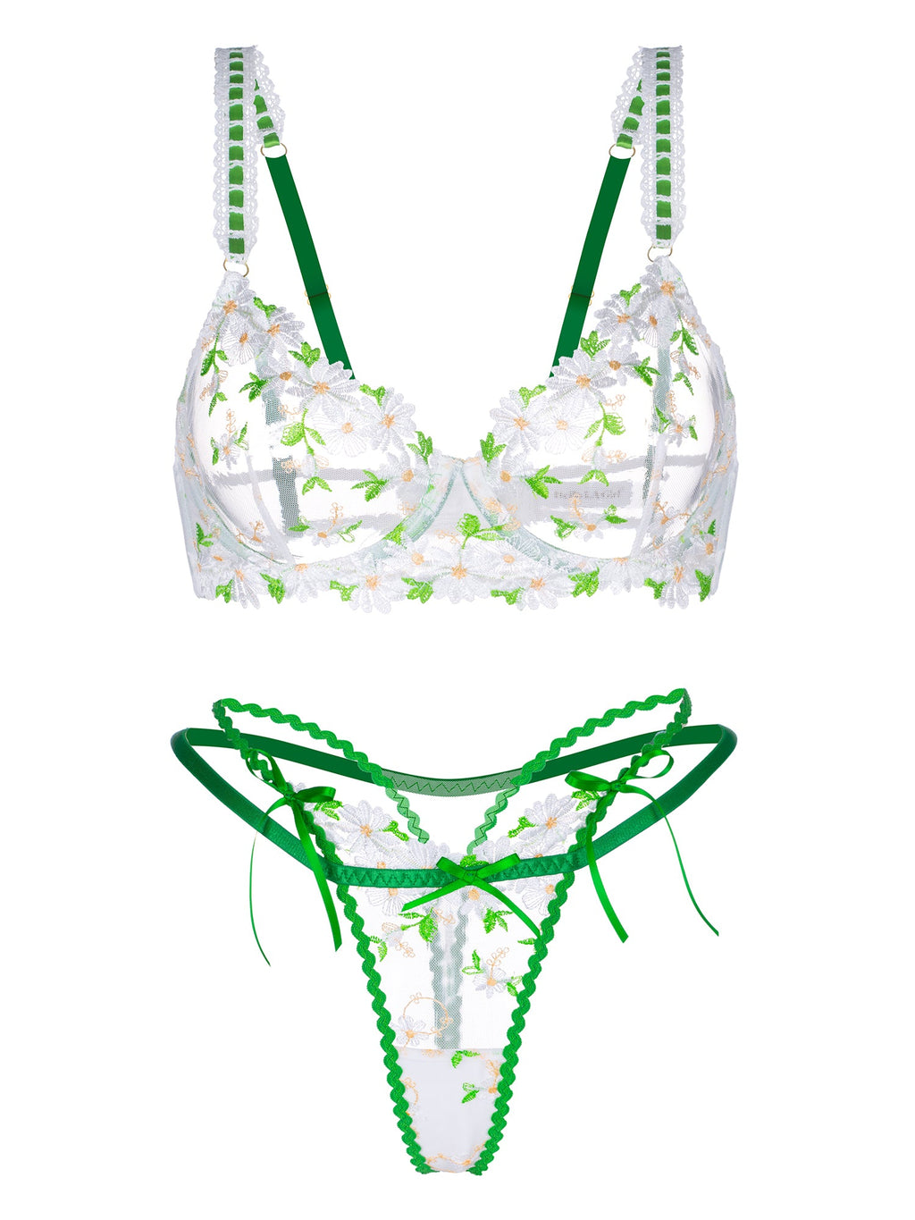 Lovely Daisy  Lace Lingerie Set-5