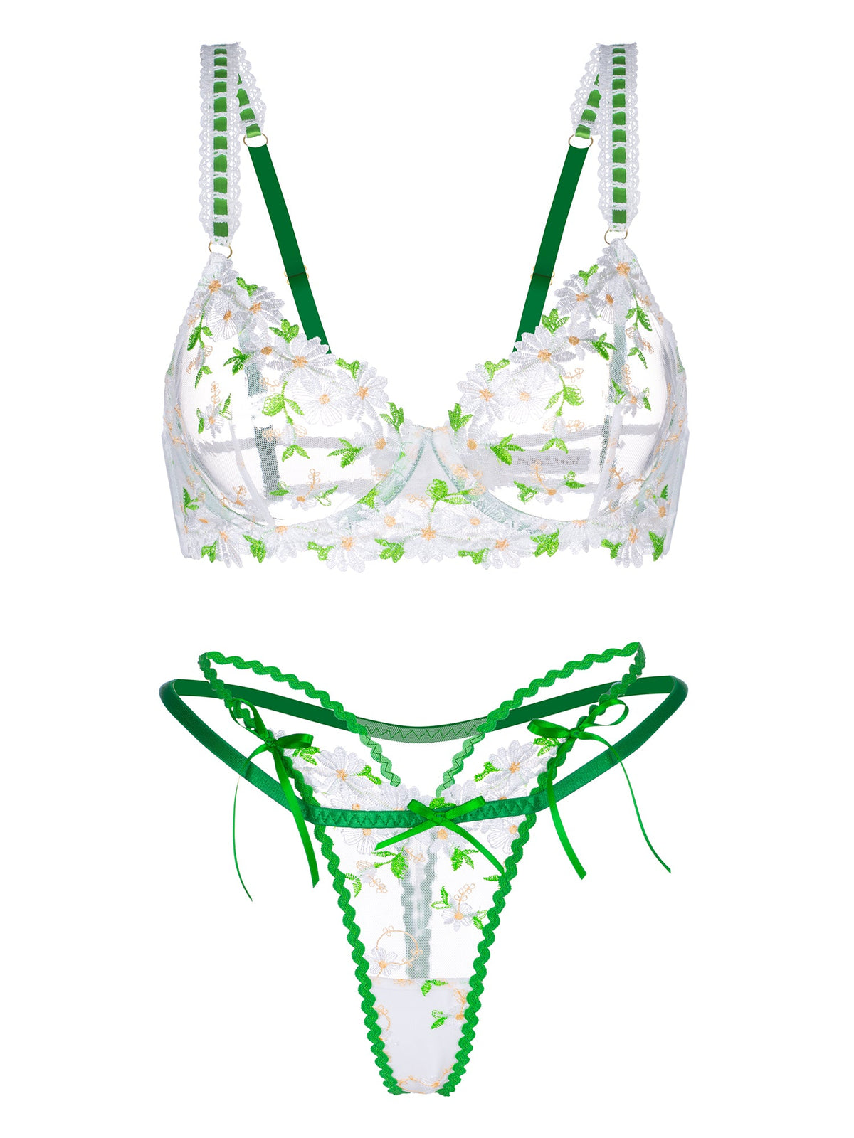 Lovely Daisy  Lace Lingerie Set-5