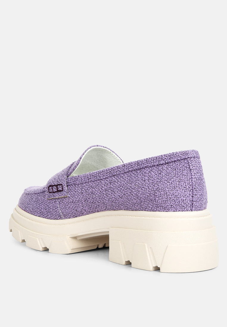 Amabel Chunky Lug Sole Loafers-3