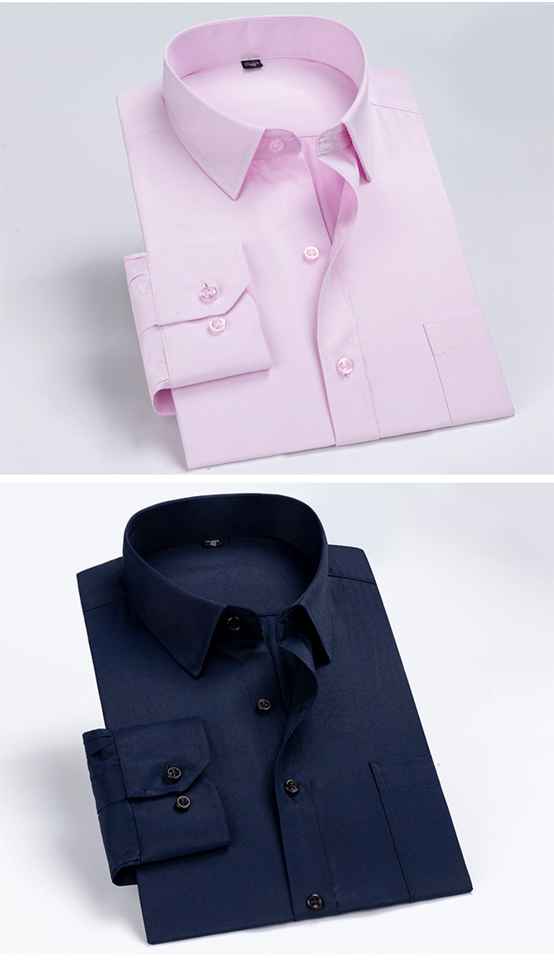 Men's Striped Business Casual Shirt