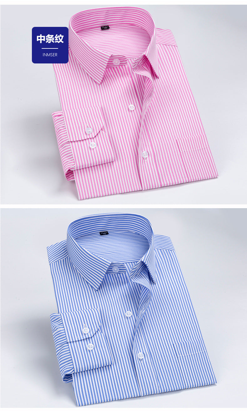 Men's Striped Business Casual Shirt