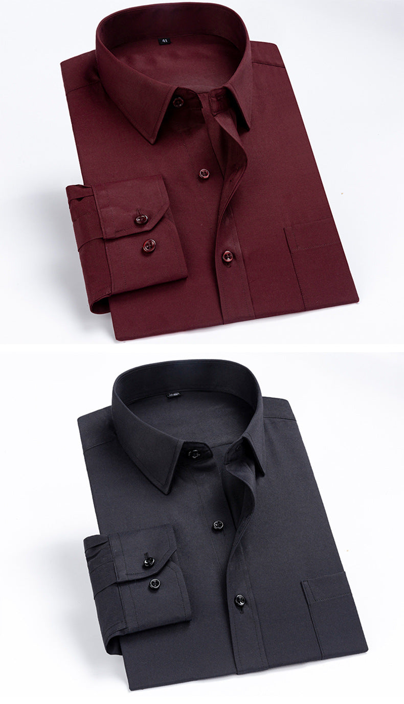 Men's Striped Business Casual Shirt