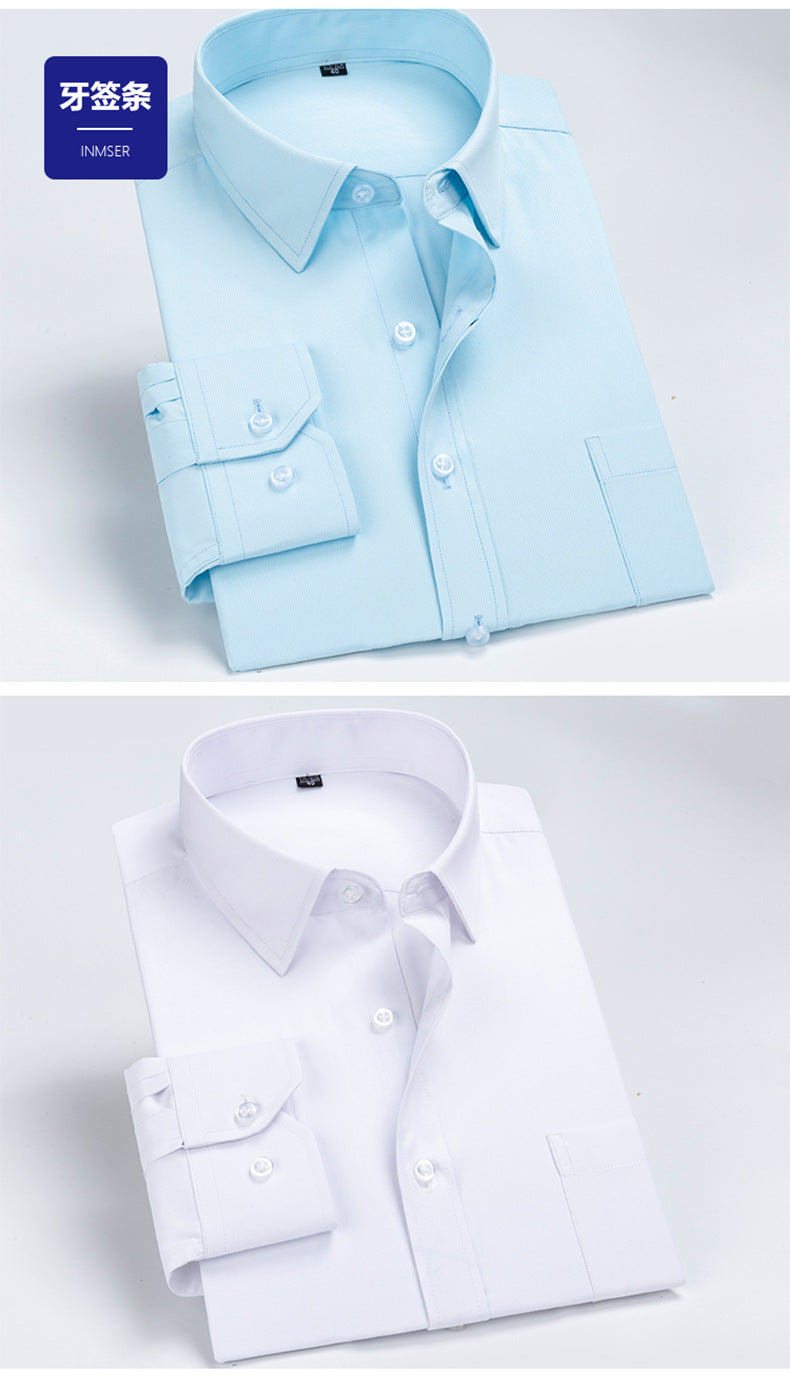Men's Striped Business Casual Shirt