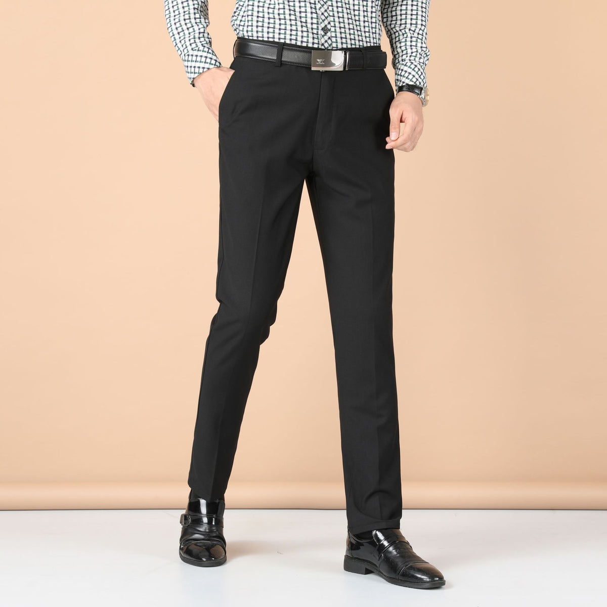 Men's Slim-Fit Business Trousers