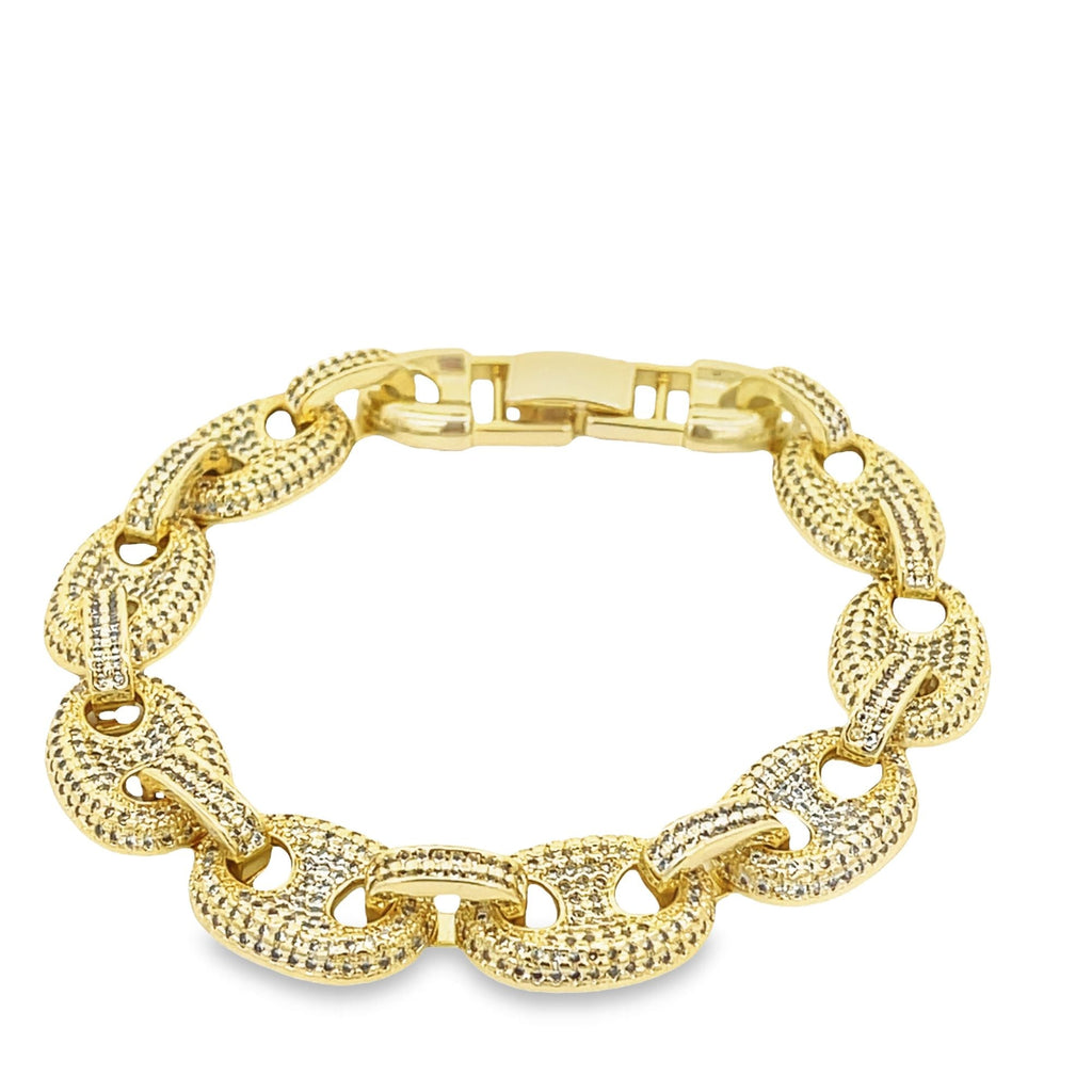 CZ Gucci Link Chain Bracelet (I328)