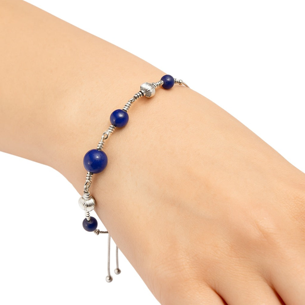 Premium Lapis Lazuli - Afghanistan Bracelet B-1024 42-EB10503-0