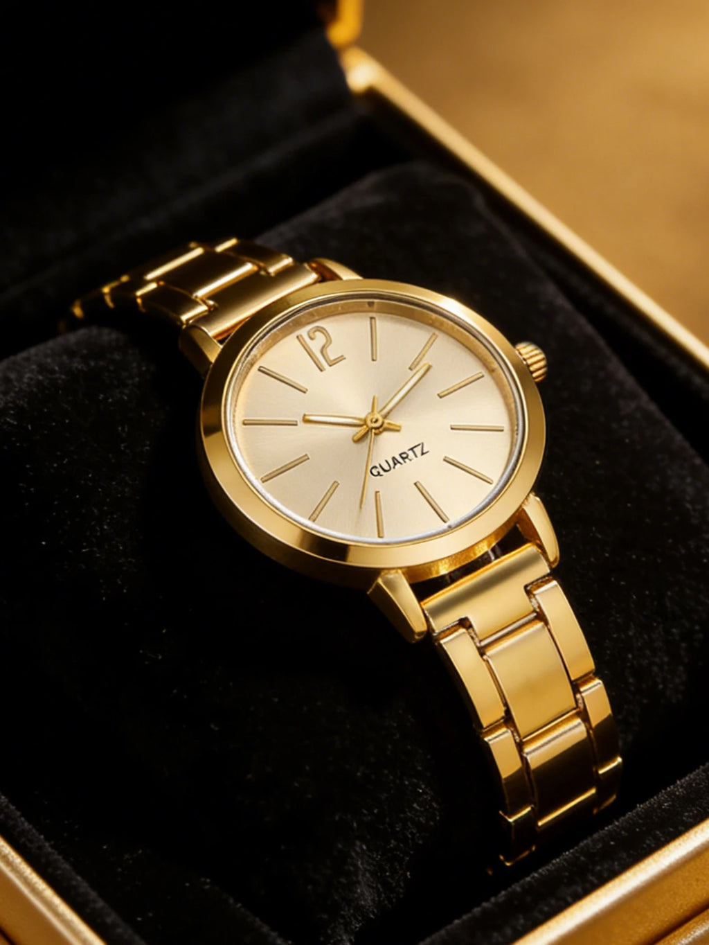 6-Piece Set, Women's Compact and Elegant Quartz Watch with a Heart-Shaped Bracelet, Necklace, Earrings, and Ring Set, Suitable for Daily Use, Workplace, Commuting, and as a Gift.