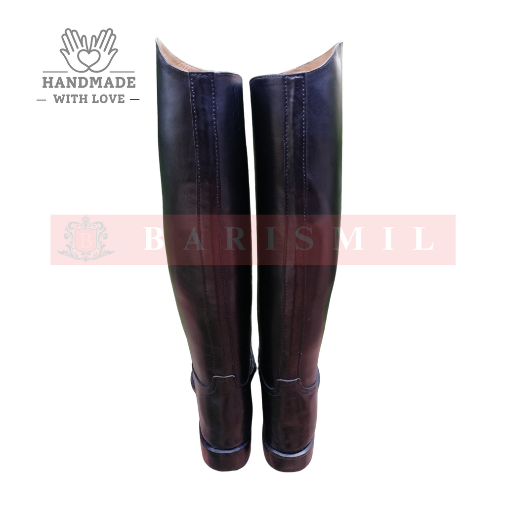 Black Leather Dressage Riding Boots