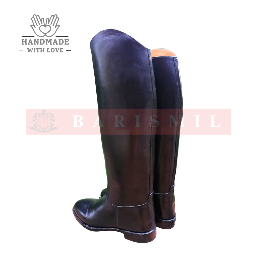 Black Leather Dressage Riding Boots