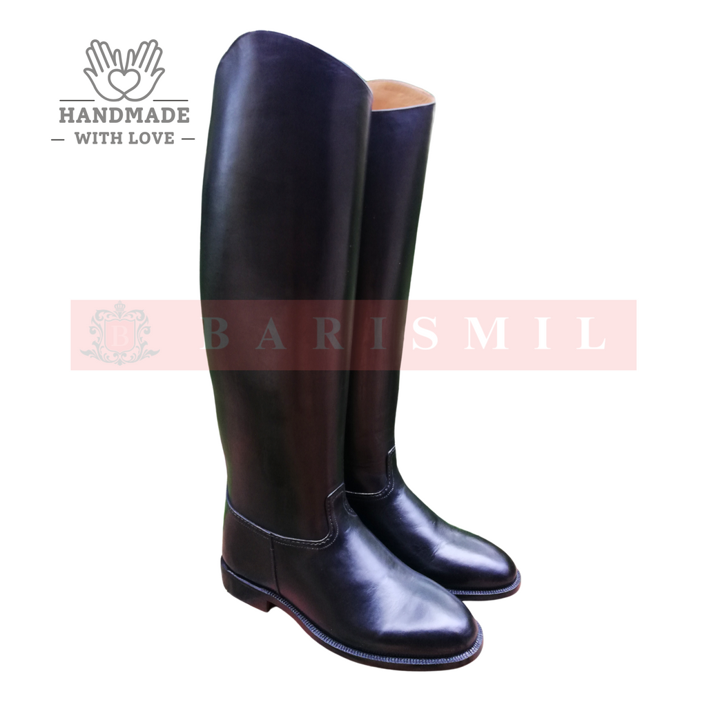 Black Leather Dressage Riding Boots