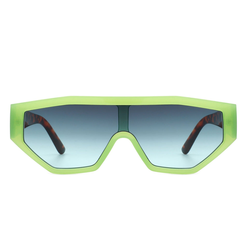 Firelily - Geometric Square Futuristic Fashion Sunglasses