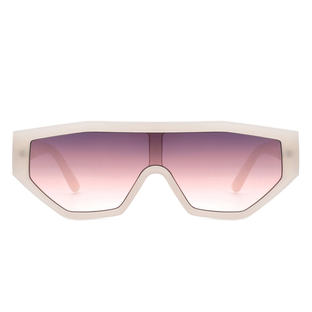 Firelily - Geometric Square Futuristic Fashion Sunglasses