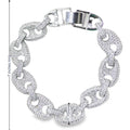 CZ Gucci Link Chain Bracelet (I328)