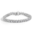 IGI Certified 14K Yellow Gold 18 1/2 Cttw Oval Cut Lab Grown Diamond Tennis Bracelet-1