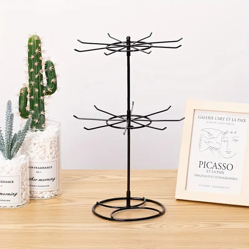 Rotating Jewelry Hanger Night Market Stall Commodity Necklace Bracelet Lipstick Display Rack Shelf Jewelry Rack Storage Rack