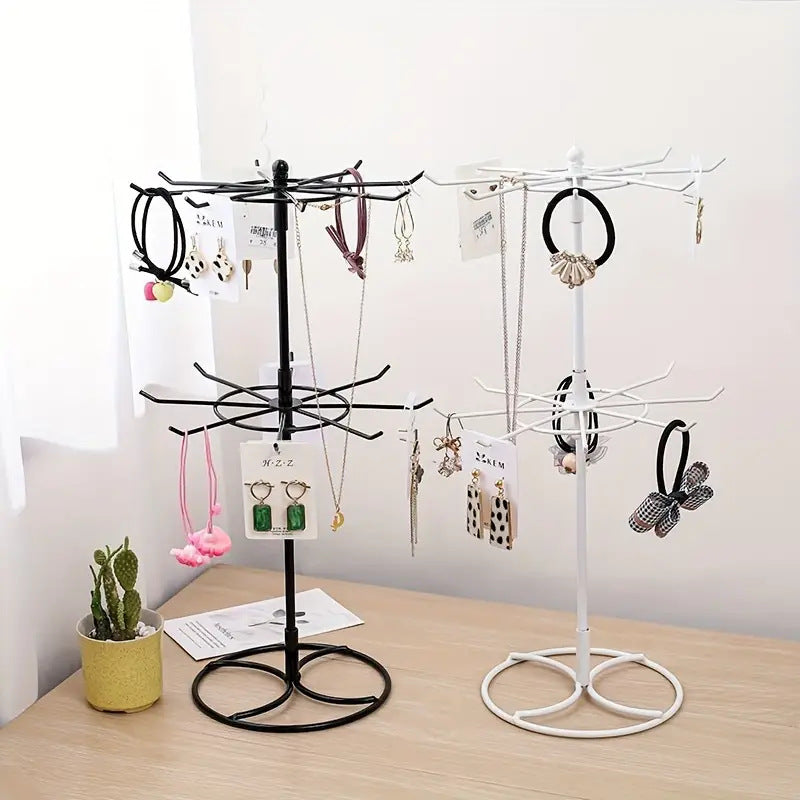 Rotating Jewelry Hanger Night Market Stall Commodity Necklace Bracelet Lipstick Display Rack Shelf Jewelry Rack Storage Rack