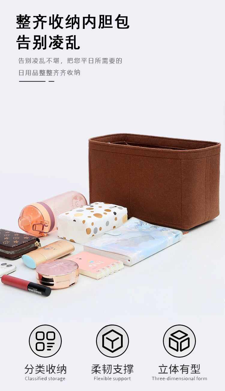 Handbag organizer insert medium handbag storage