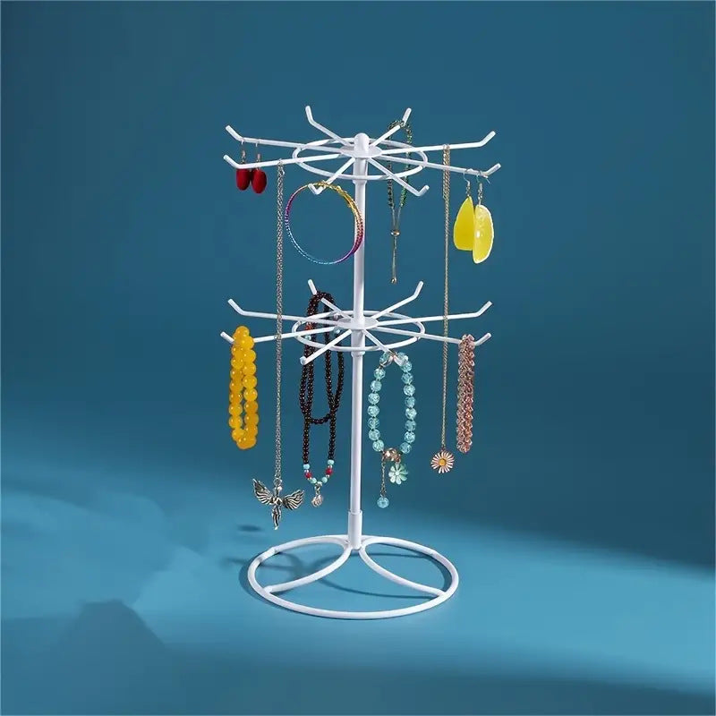 Rotating Jewelry Hanger Night Market Stall Commodity Necklace Bracelet Lipstick Display Rack Shelf Jewelry Rack Storage Rack