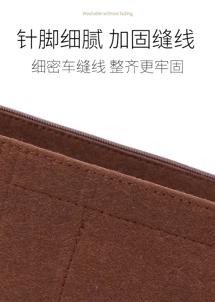 Handbag organizer insert fashion handbag storage