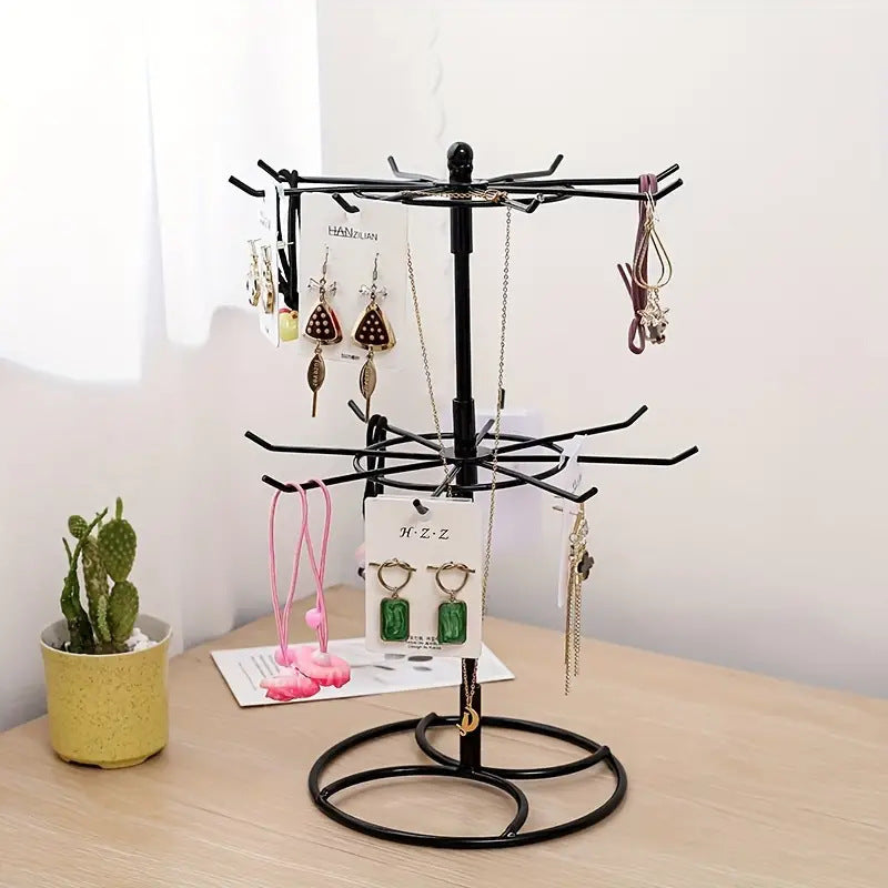 Rotating Jewelry Hanger Night Market Stall Commodity Necklace Bracelet Lipstick Display Rack Shelf Jewelry Rack Storage Rack
