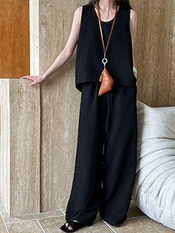 Luxi Elegant V-neck Sleeveless Kink Waist dress Women's Slimming Irregular High-end Hong Kong-style Long Skirt 3985