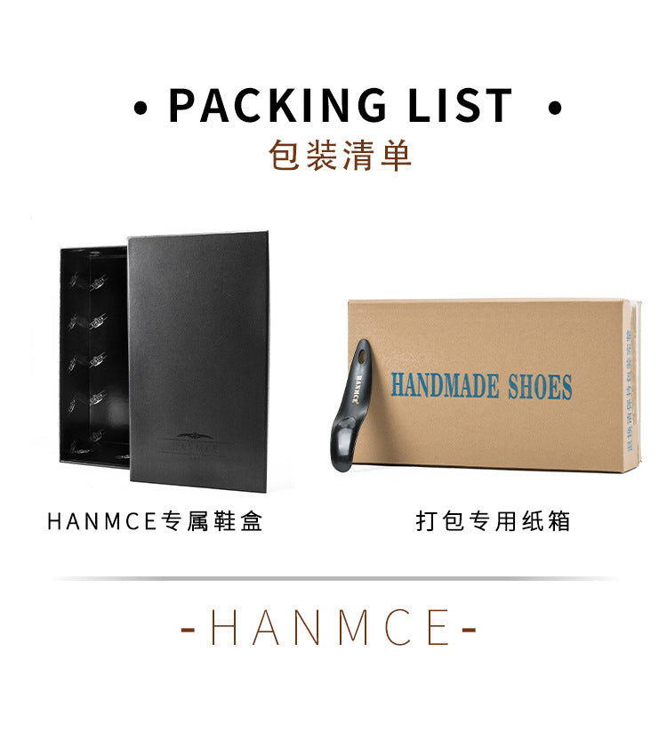 [One-piece Oxford Shoes-Hand-brushed] Men's Leather Shoes Business Dress British Style Groom Leather Shoes Men