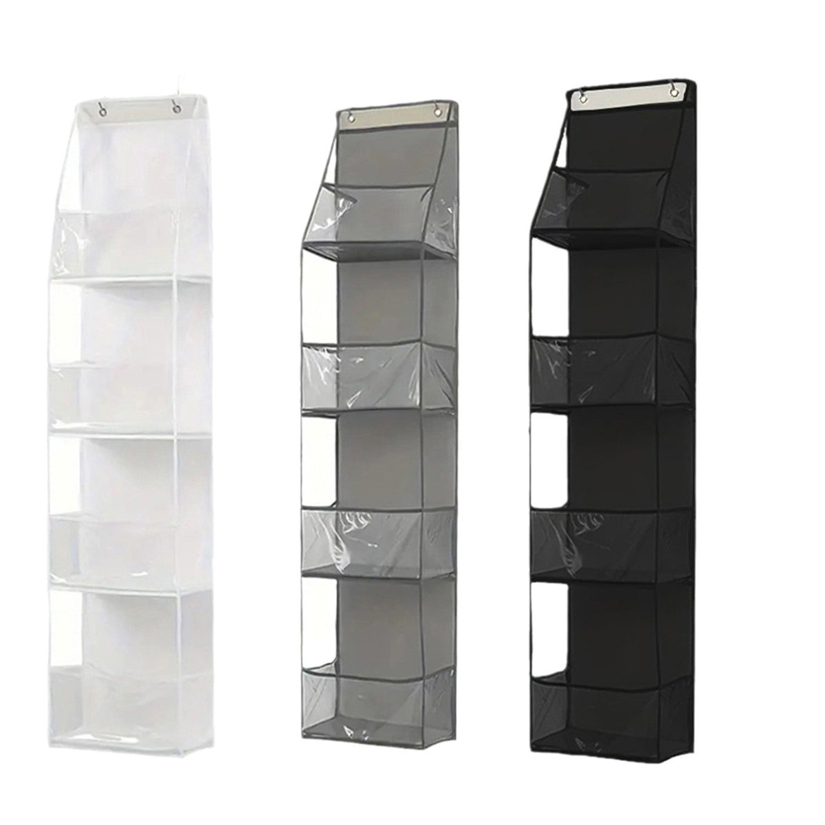 Wall-Mounted Storage Hanging Bag Behind the Door, Multi-Layered Dormitory Storage, Multifunctional Clothing and Toy Plastic Bag Storage Bag