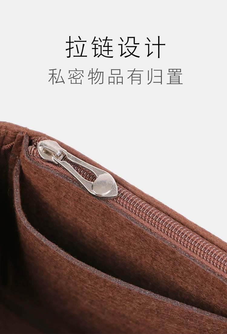 Handbag organizer insert organized handbag storage