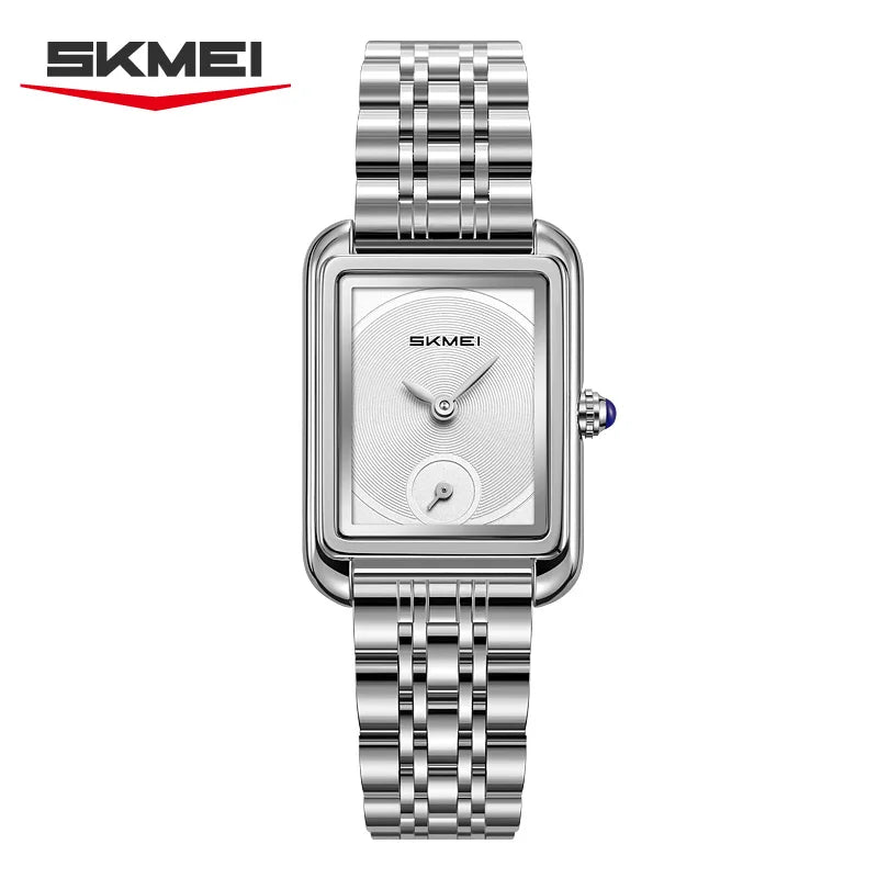 SKMEI 2670 Simple Fashion Elegant Rectangle Women Watches Analog Quartz Wristwatches Reloj Mujer Girls Clock Gift（Without Box）