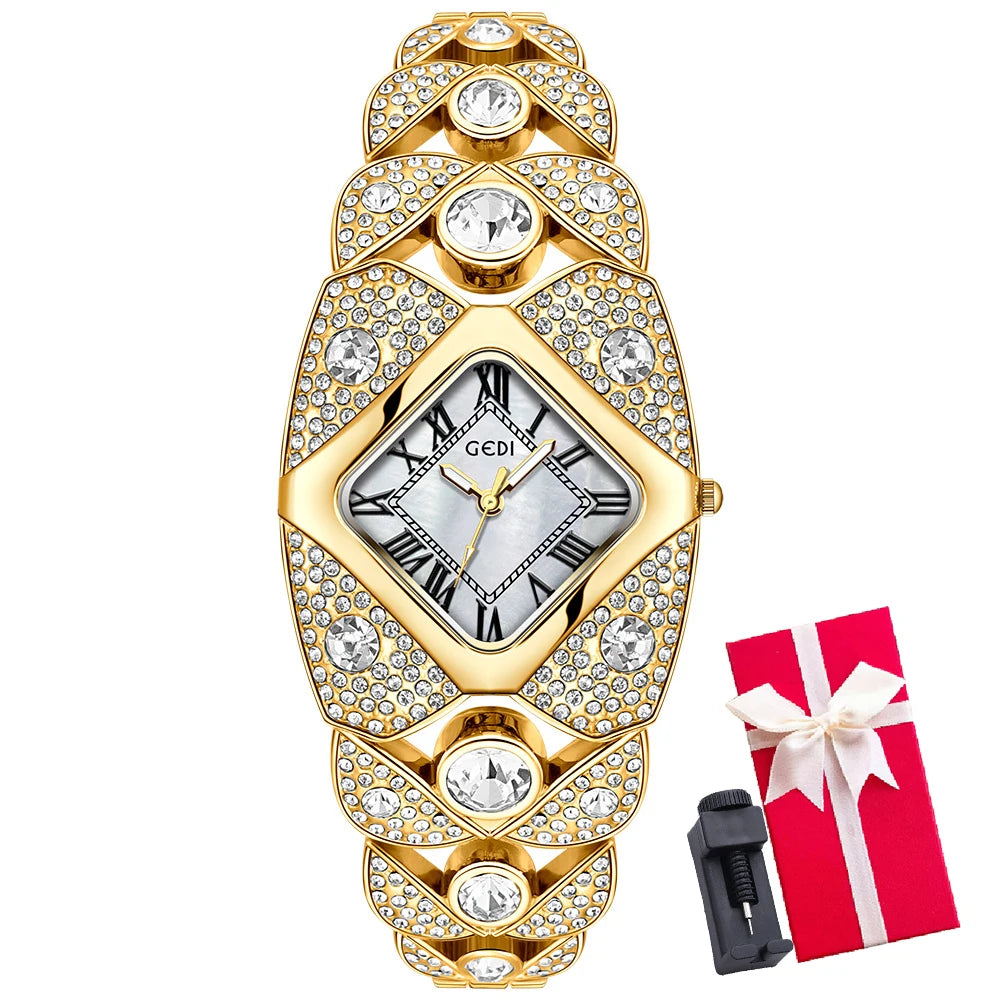 Elegant Rhinestone Ladies Bracelet Watch