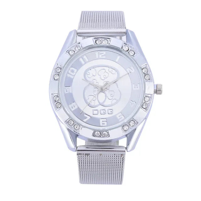 Luxury Ladies Watches High Quality Stainless Steel Women Quartz Watch For Women Reloj Mujer Dress WristWatch Bear Clock 2024