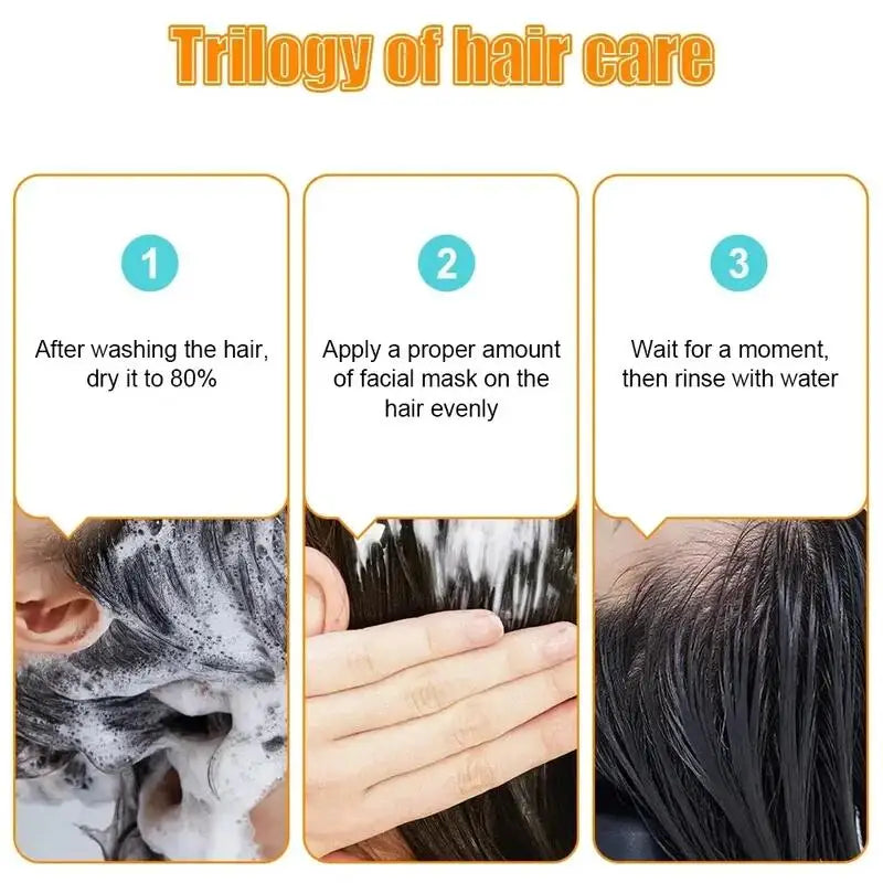1Magical Keratin Hair Mask 5 Seconds Repair Damaged Frizzy Hair Soft Smooth Shiny Rice Moisturizing Hair Care-1