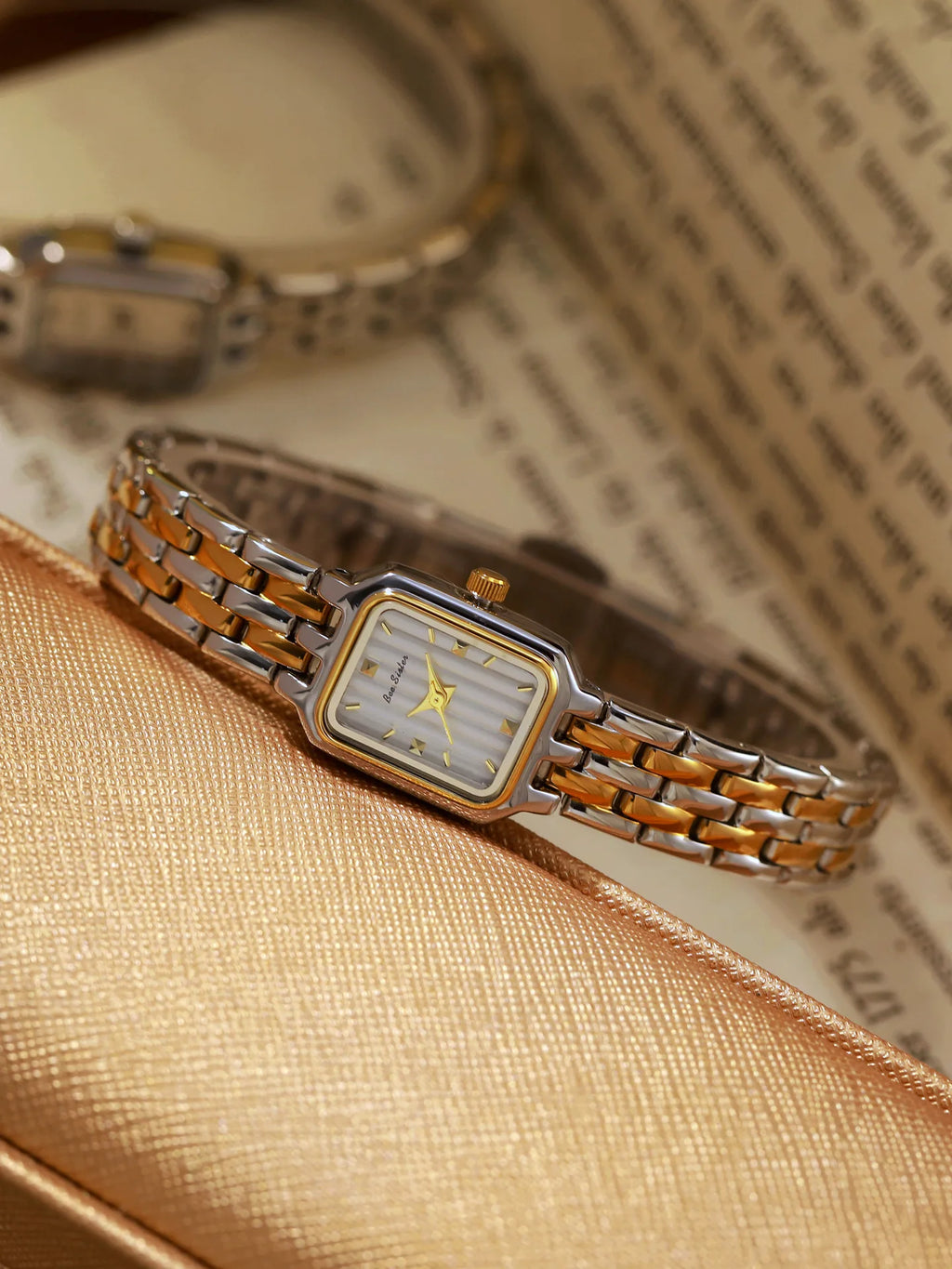 Women’s Fashion Square Small Dial Watch Stainless Steel Bracelet Luxury Quartz Wristwatch Simple Lady Dress Gift 2025 New