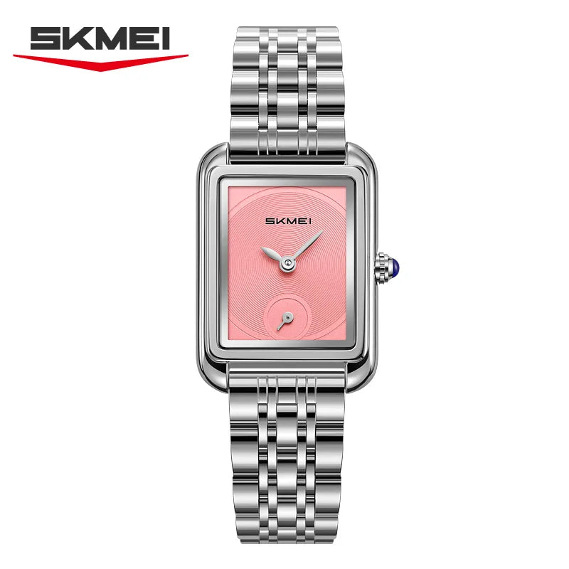 SKMEI 2670 Simple Fashion Elegant Rectangle Women Watches Analog Quartz Wristwatches Reloj Mujer Girls Clock Gift（Without Box）
