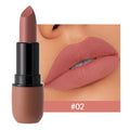 6-Color Matte Lipstick: Velvet Lip Color, Smooth, Waterproof, Long-Lasting Color Lip Makeup-0