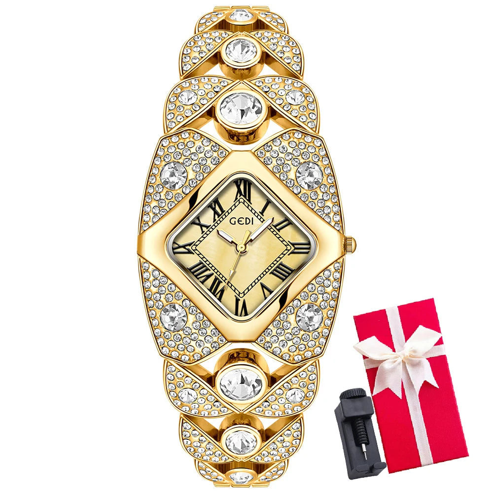 Elegant Rhinestone Ladies Bracelet Watch