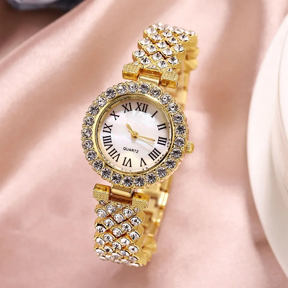 Women Quartz Watch Bracelet Fashion Wrist Watches for Women Stainless Steel Band Strap Female Clock Wristwatch Zegarek Damski