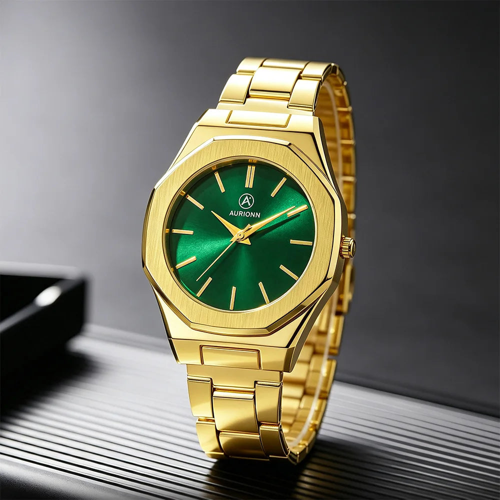 2Pcs Men's Fashion Watch Set, Easter, Christmas, New Year's Day, Halloween, Ramadan, Gifts for Friends and Family.