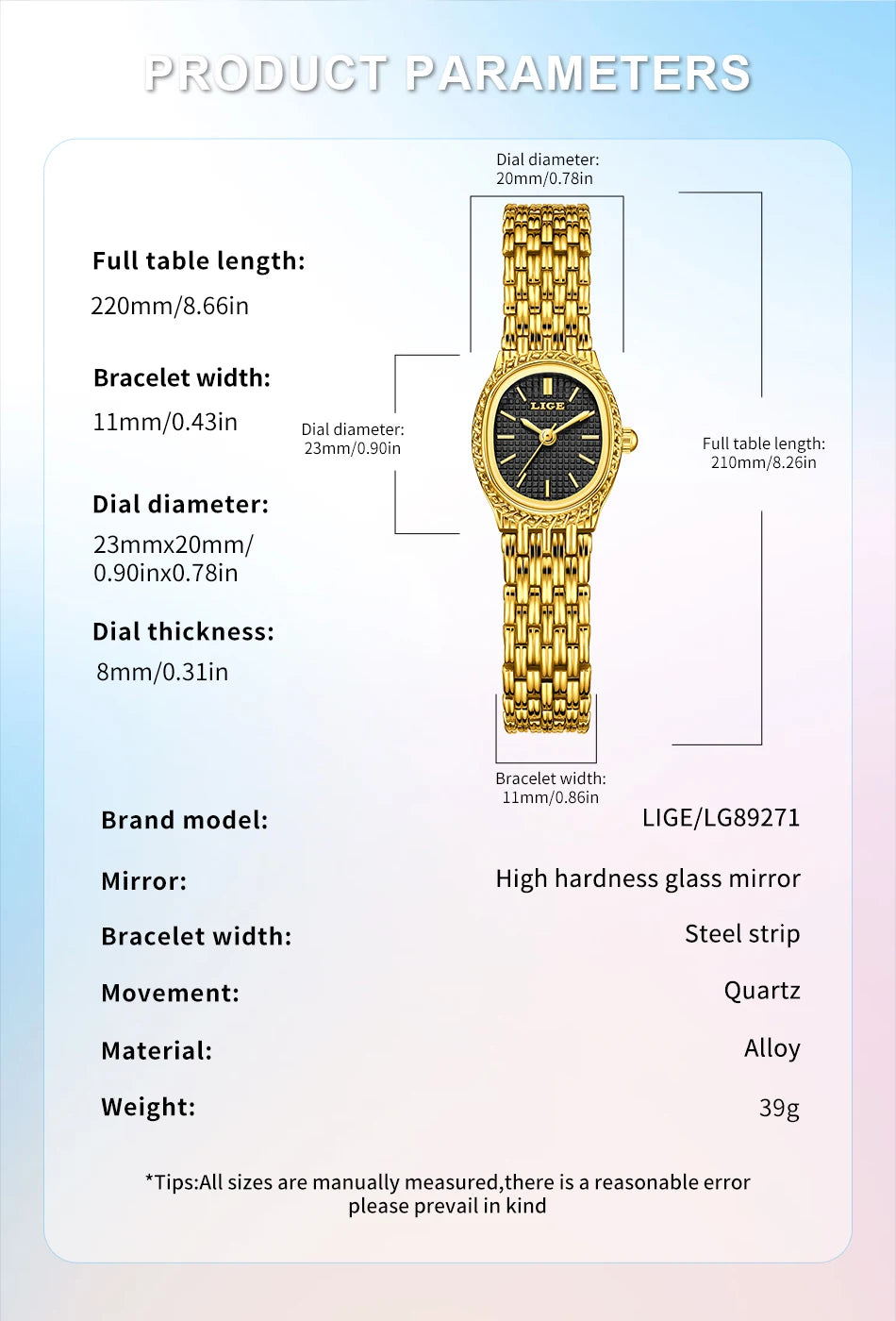 LIGE 2026 Elegant Quartz Woman Watch Classic Fashion Luxury Simple Dial Waterproof Ladies Bracelet Women's Wristwatch Clock Gift