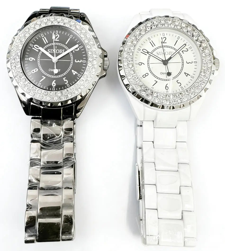 Promotion Item Fashion Women Rhinestone Quartz Wrist Watch Black Dial Nice Gift Ship With Tracking Number Wholesale Price