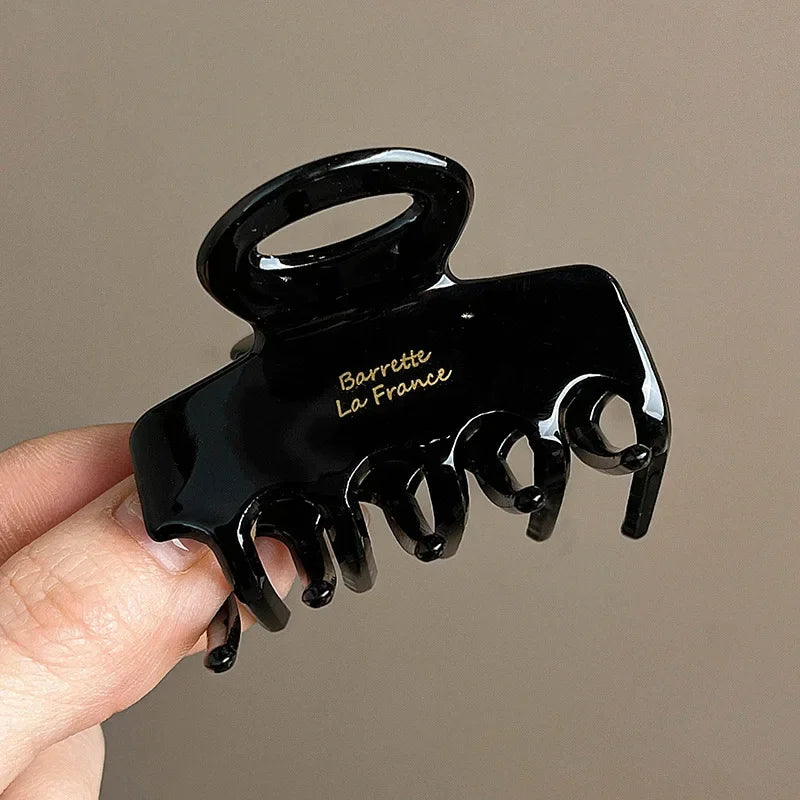 French Women's Hair Clips Elegant Acetate Hair Claw Medium Size Sweet Shark Clip Exquisite Korean Headwear Hairs Accessories