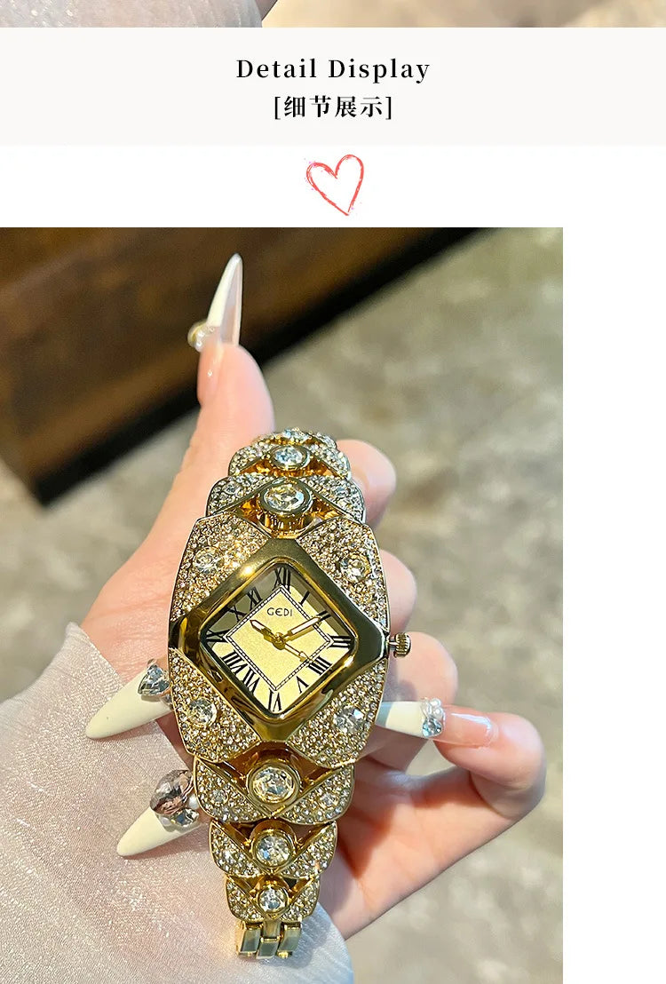 Elegant Rhinestone Ladies Bracelet Watch
