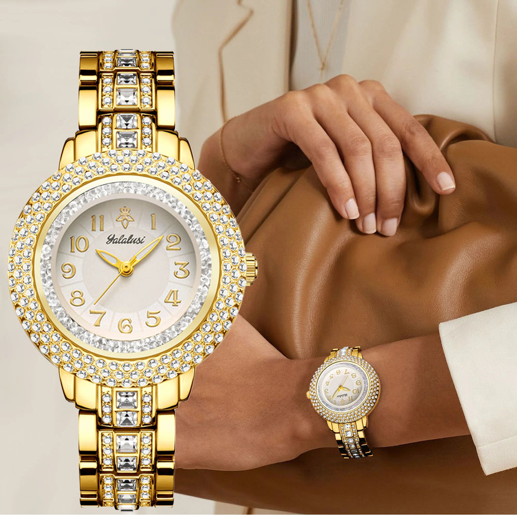 Luxury Rhinestone Bracelet Quartz Watch