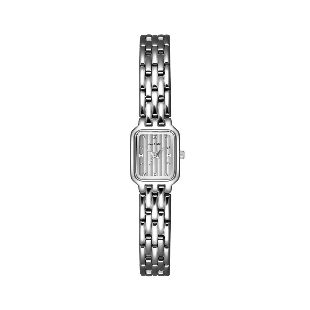 Women’s Fashion Square Small Dial Watch Stainless Steel Bracelet Luxury Quartz Wristwatch Simple Lady Dress Gift 2025 New