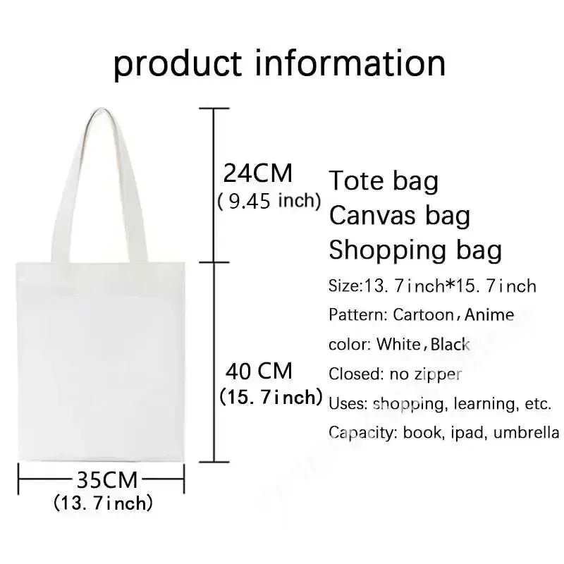 Floral canvas tote bag spacious shopping bag