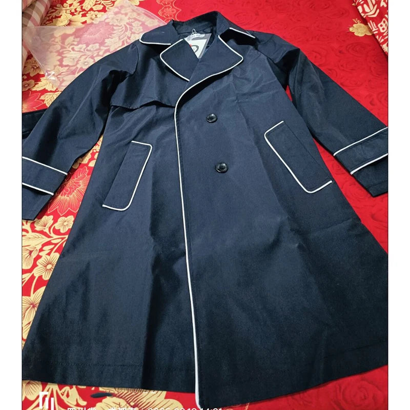 Women's Double Breasted Trench Coat with Belt