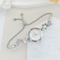 Fashion Adjustable Bracelet Watch Rhinestone Alloy Quartz Watch Ladies Wristwatch for Women Girls