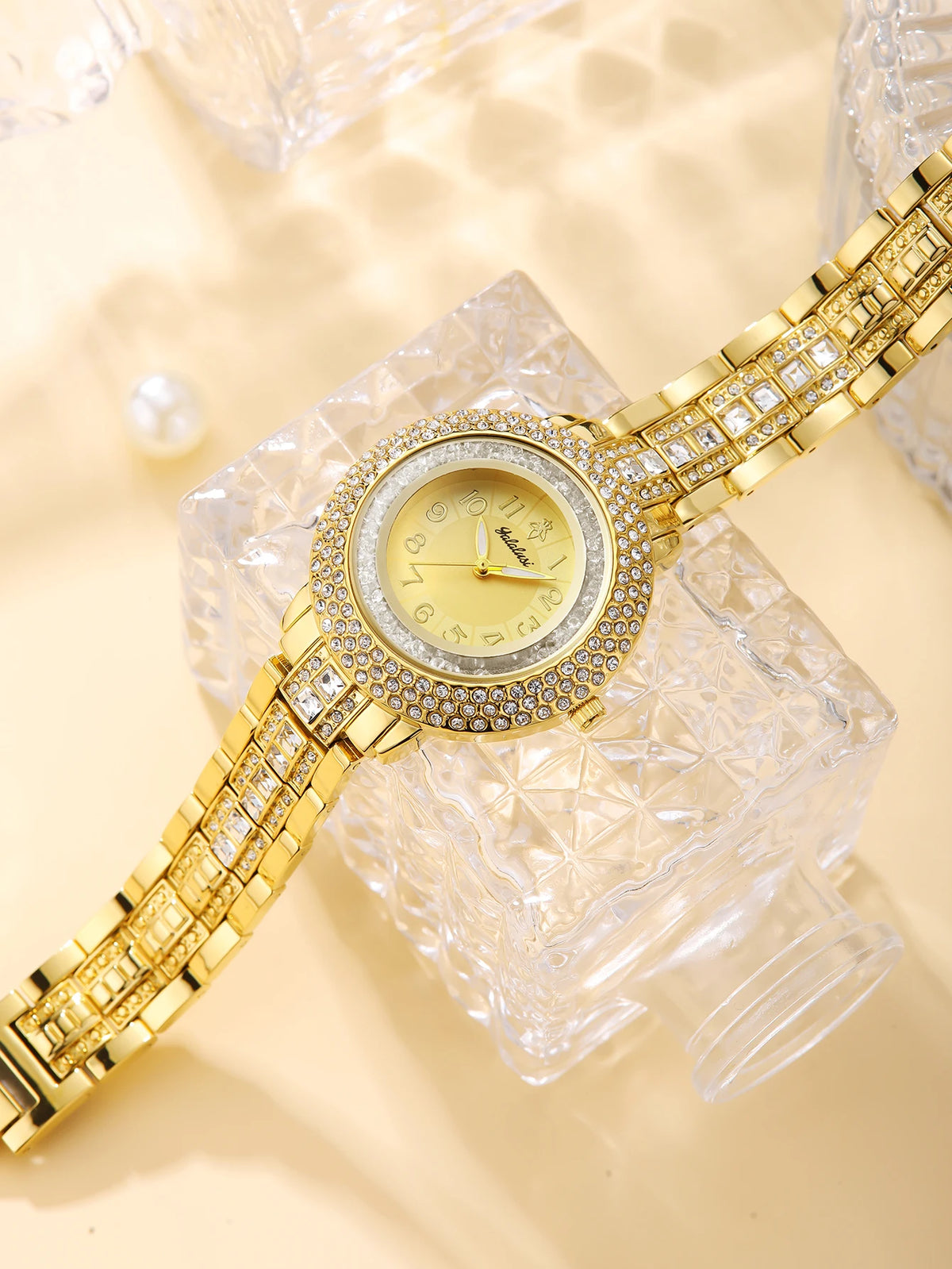 Luxury Rhinestone Bracelet Quartz Watch