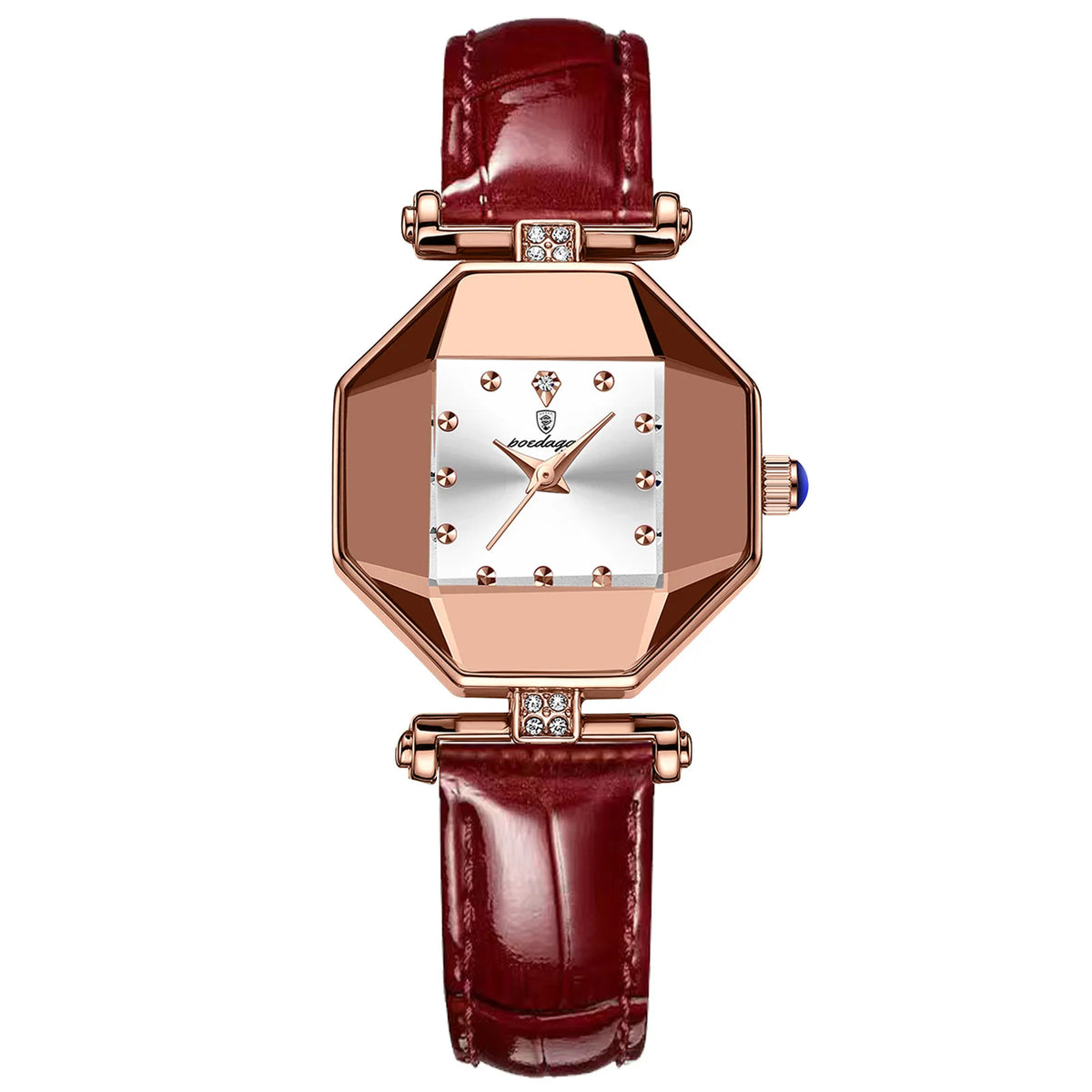 Women Quartz Watch Leather Steel Watch Rhinestone Ladies Bracelet Watch Casual Wristwatch Clock Relogio Feminino